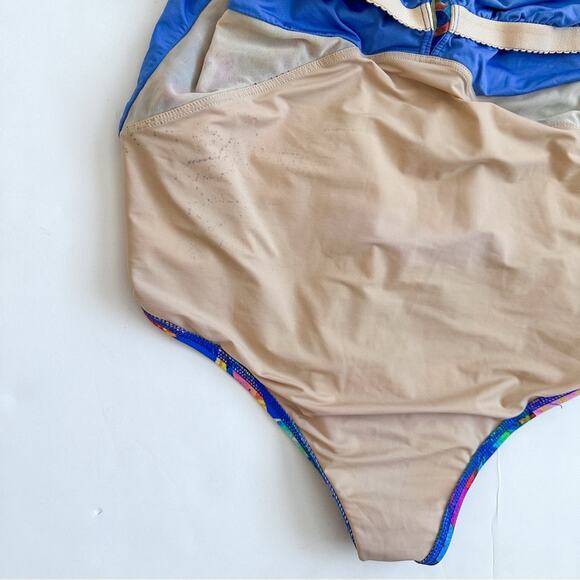 La Blanca Floral One-Piece Swimsuit Plus Size 22W Havana Tropics Tummy Control - Picture 7 of 7